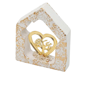 Γύψινο σπιτάκι με plexiglass 11cm Γύψινο σπιτάκι με plexiglass 11cm