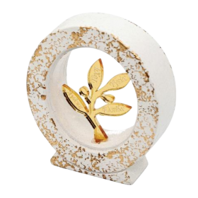 Γύψινο στρόγγυλο με plexiglass 11cm