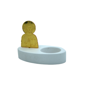 Γύψινο ρεσώ με plexiglass σχέδιο εικονα Χριστός 10Χ10Χ6cm