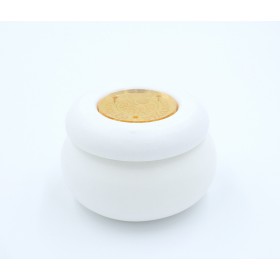 Διακοσμητικό μάκαρον  γύψινο χριστουγεννιάτικο με plexiglass 5Χ7cm