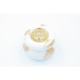 Διακοσμητικό μάκαρον  γύψινο με κερί αρωματικό χριστουγεννιάτικο με plexiglass 5Χ7cm